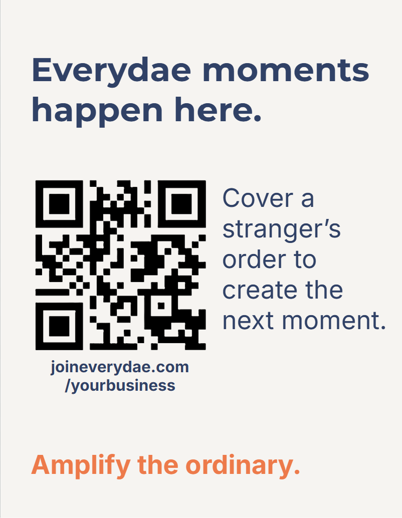 Everydae in-store poster